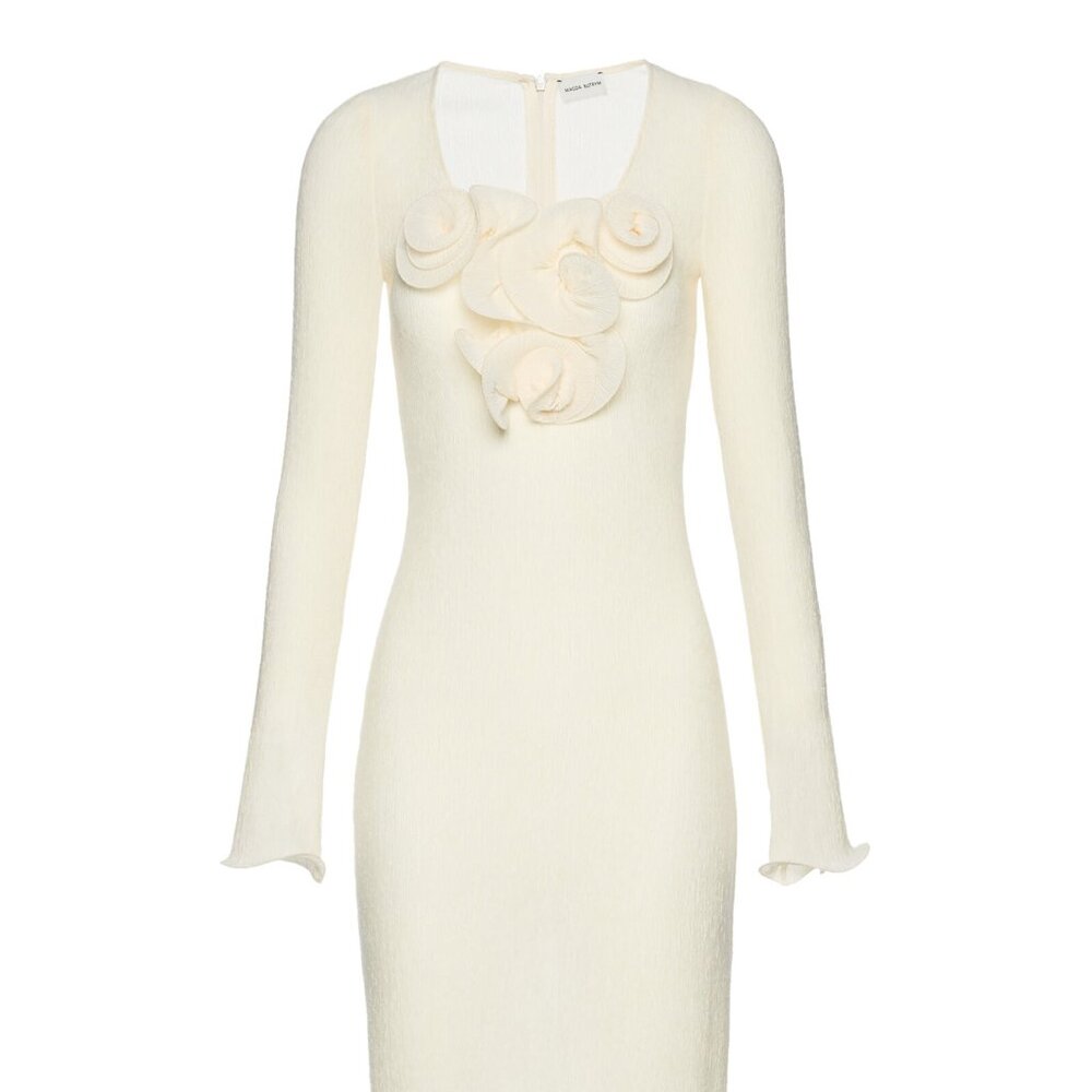 Magda Butrym Floral Embroidered Midi Dress